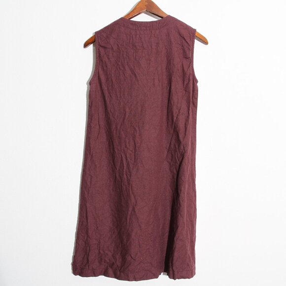 notPERFECTLINEN 100% Linen Tank Mini Dress V-Neck Sleeveless Size XS - Picture 11 of 12